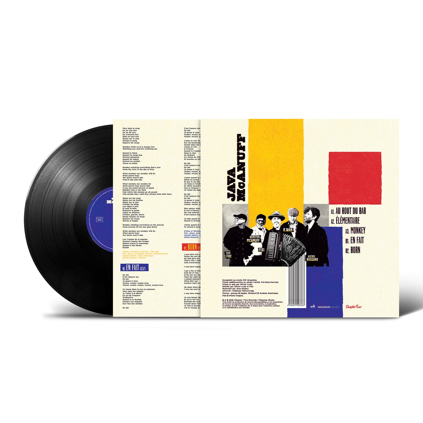 Pack Vinyle / T-shirt / Sous-verres | EP Élémentaire | JAVA, Winston McAnuff
