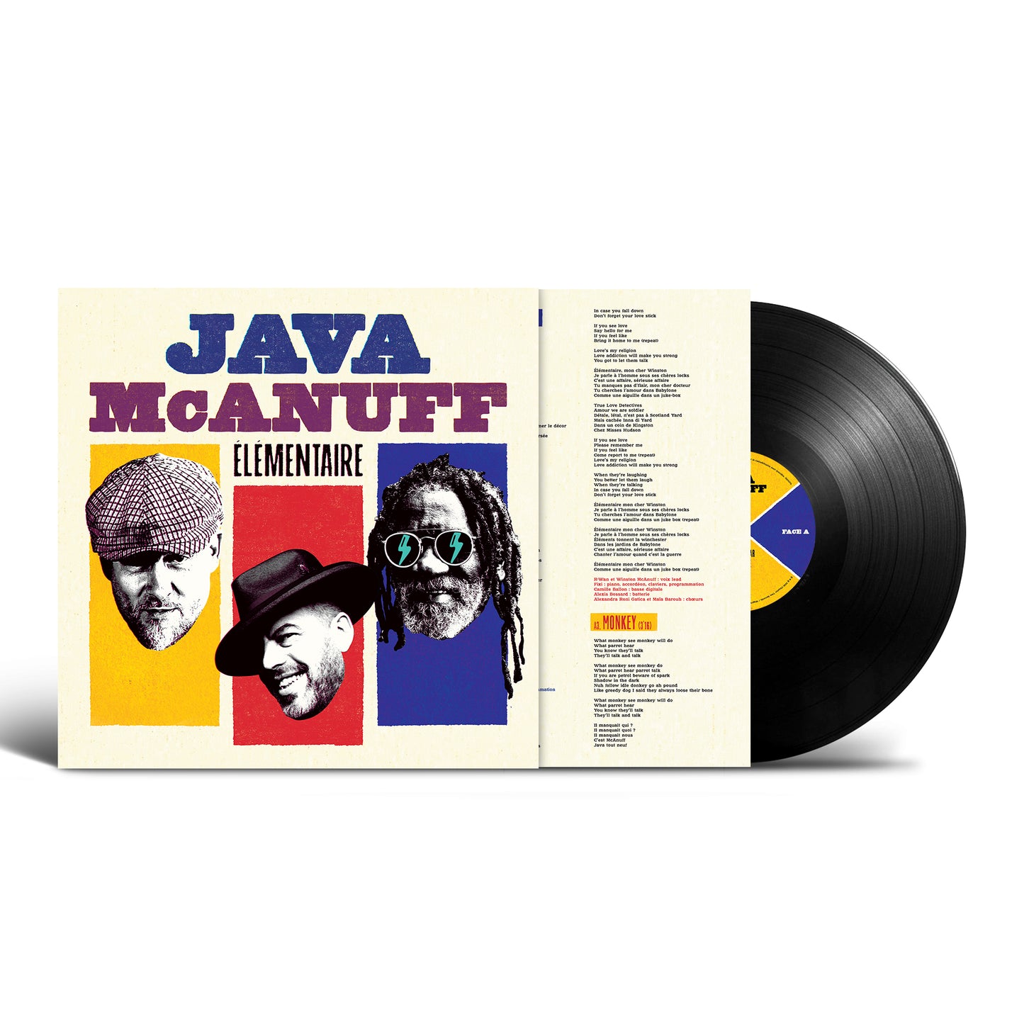 Pack Vinyle / T-shirt / Sous-verres | EP  Élémentaire | JAVA, Winston McAnuff