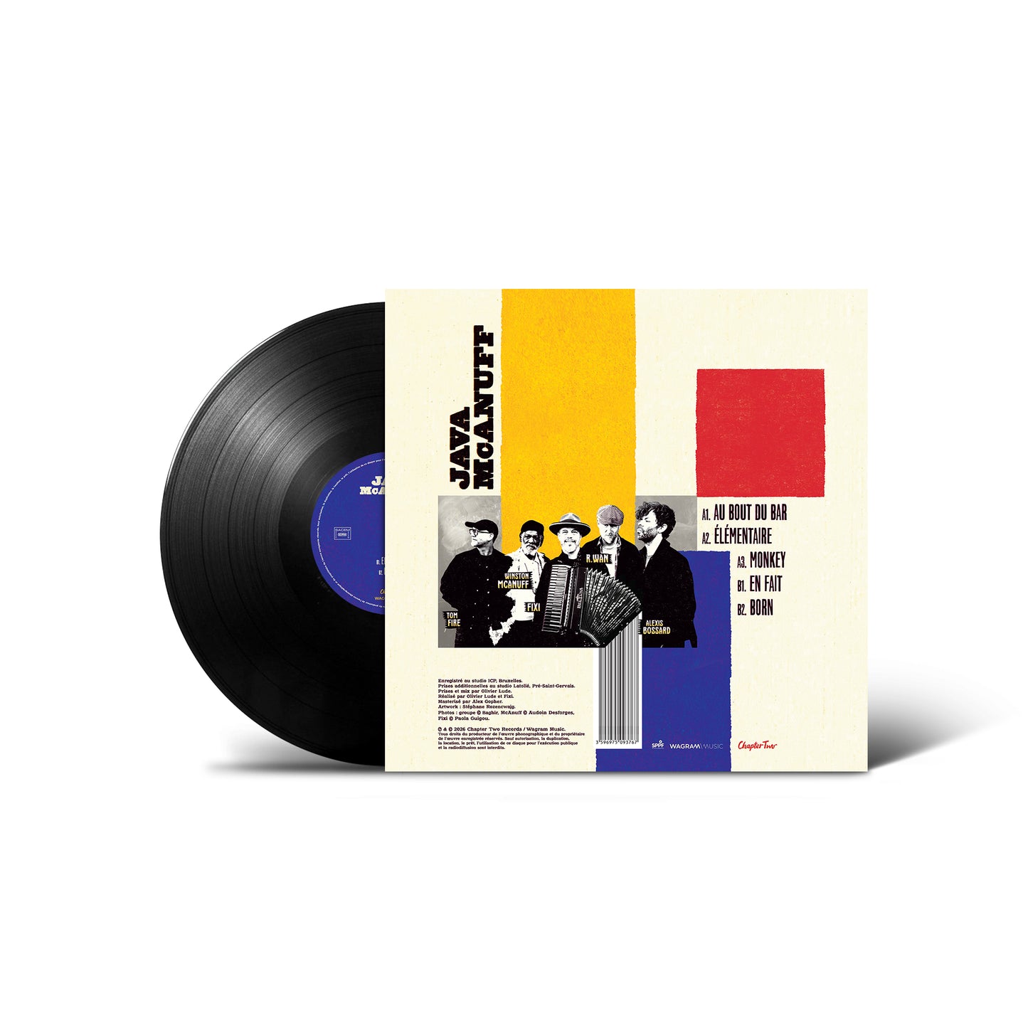 Pack Vinyle / T-shirt / Sous-verres | EP  Élémentaire | JAVA, Winston McAnuff